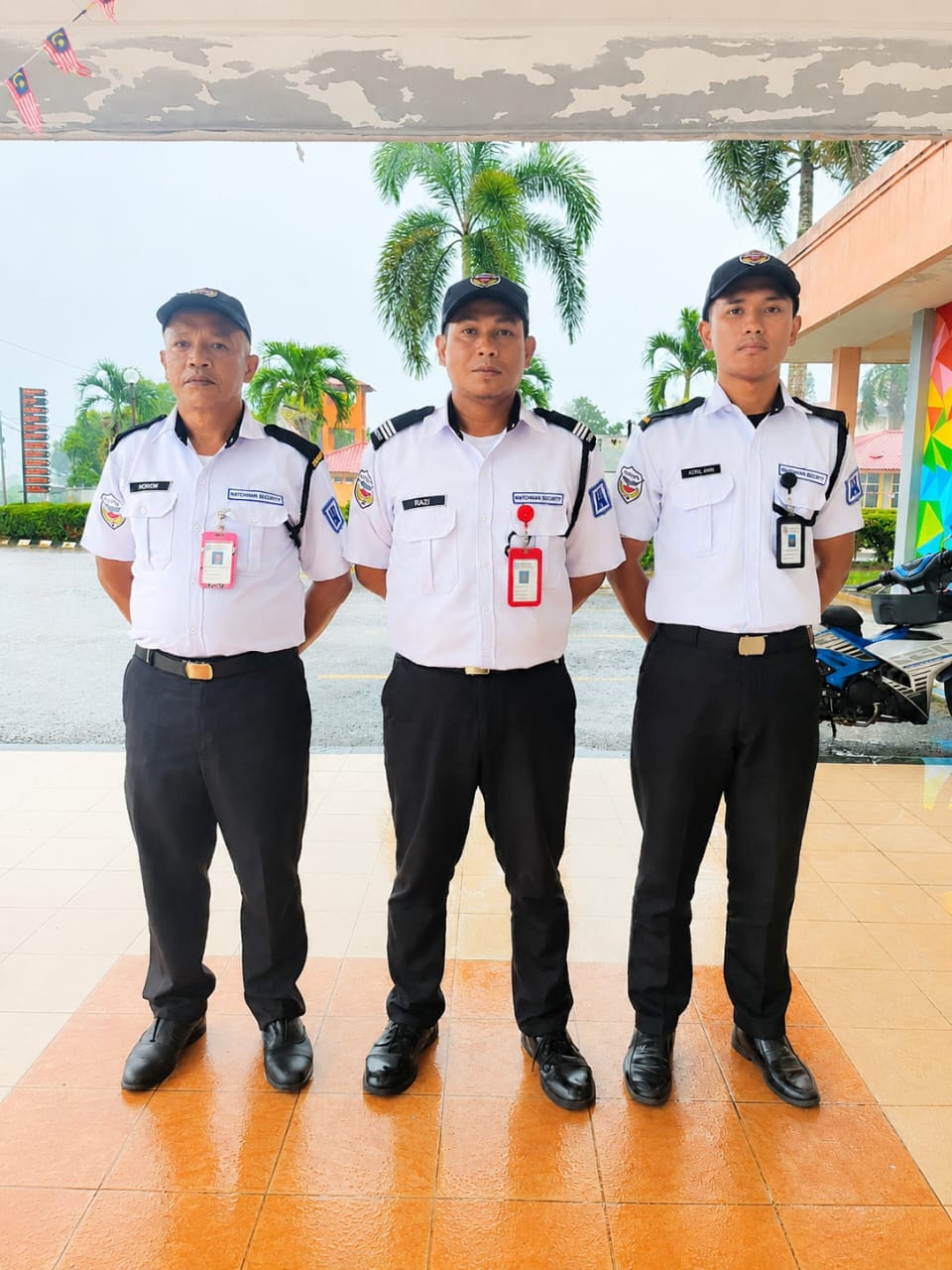 Watchman security officers on duty